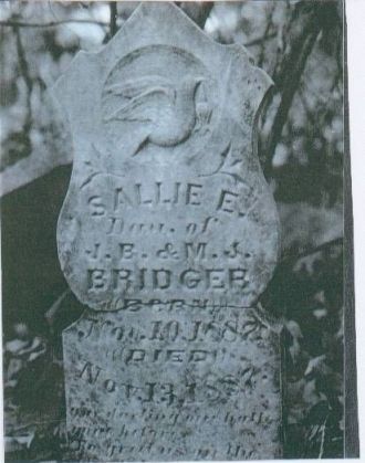 Salllie E. Bridger Gravestone