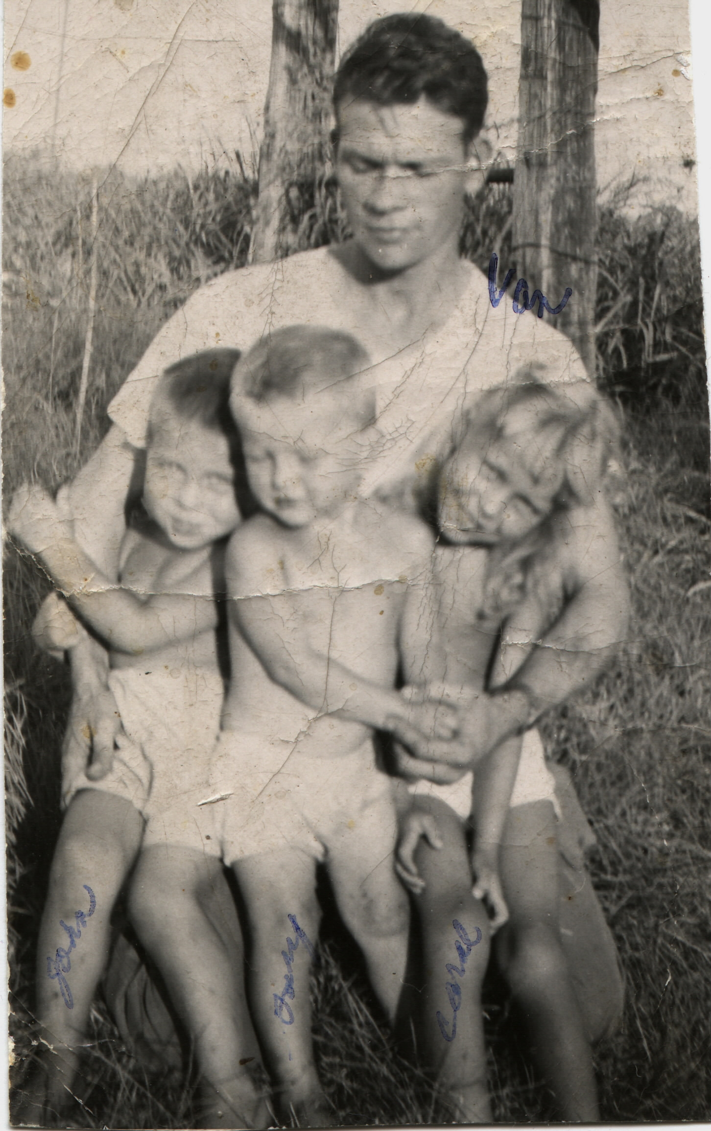 Van Pruitt & Layton children, 1950