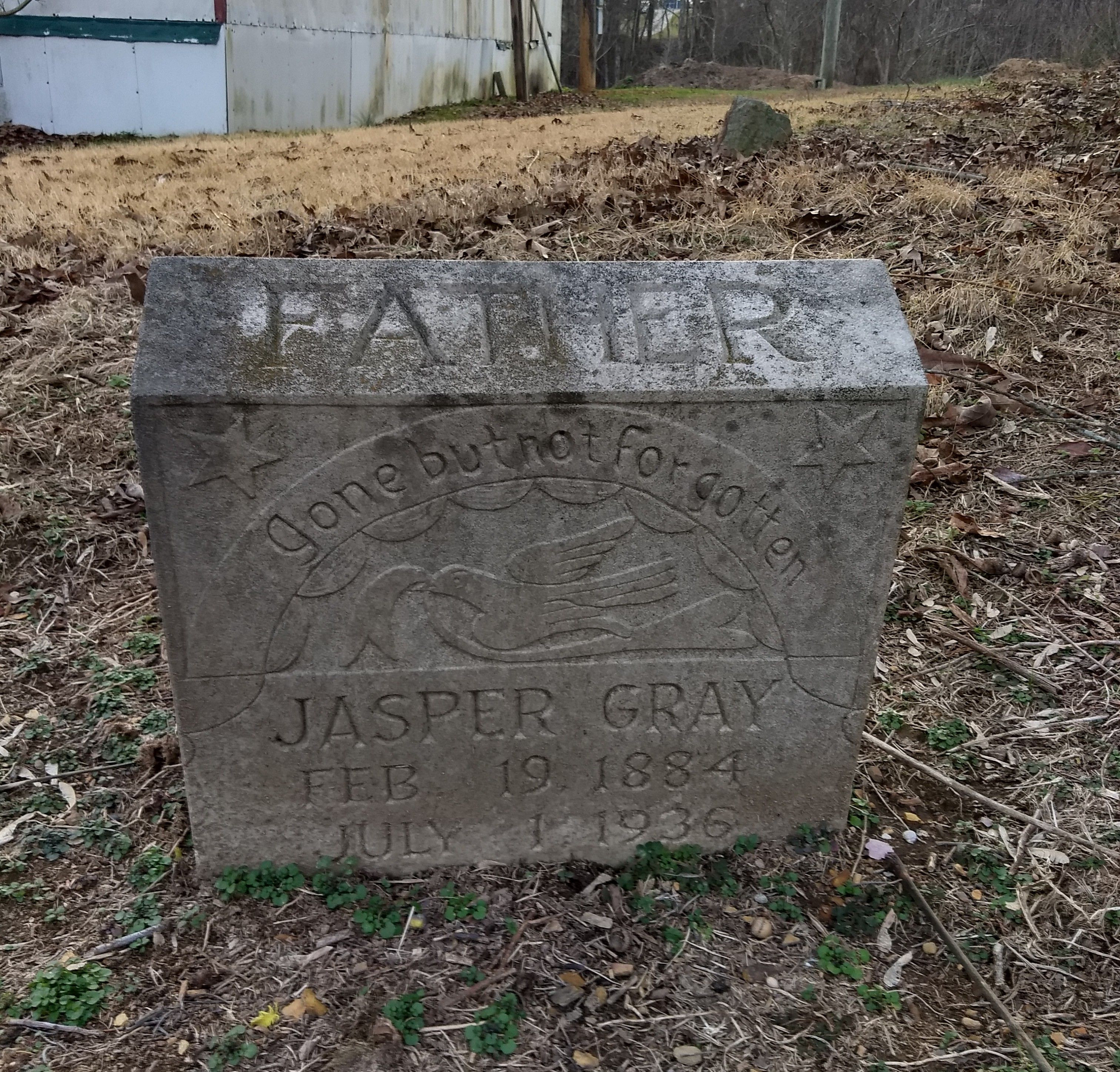 Grave of my grandfather Jasper Gray