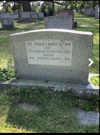 Thomas J Martin tombstone