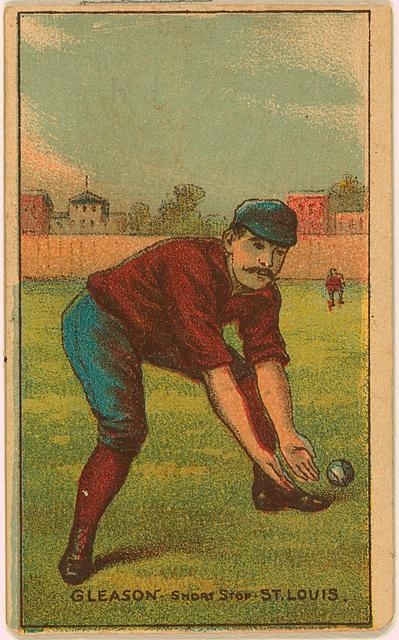 [Bill Gleason, St. Louis Browns, baseball card portrait]
