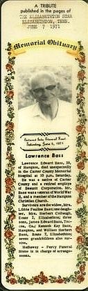 Obituary of Lawrence Edward Bass