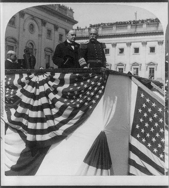 President McKinley presenting Admiral Dewey to the...