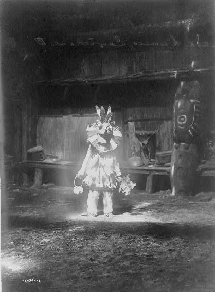 Masked dancer, Cowichan