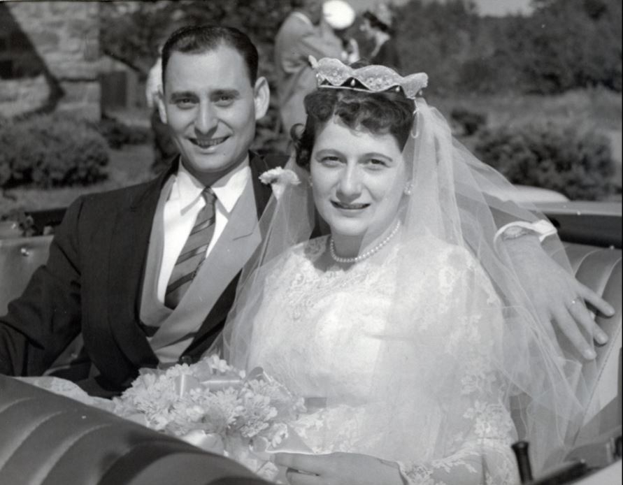 Ed & Donna on their wedding day