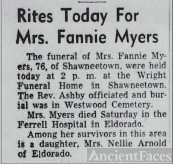 Fannie Bell (Brown) Myers