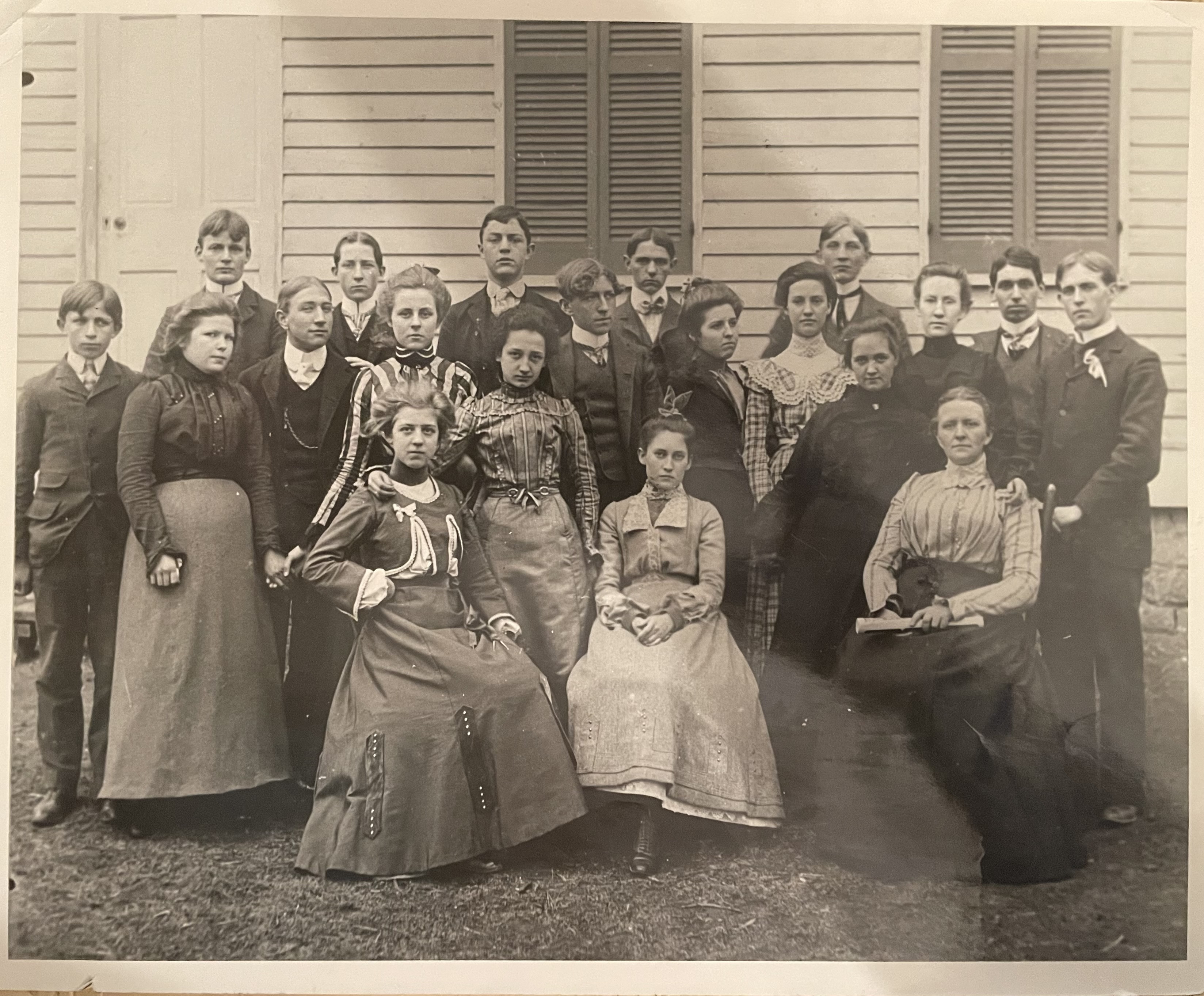 Locust Corner Academy Class of 1901-02 Claremont County, Ohio