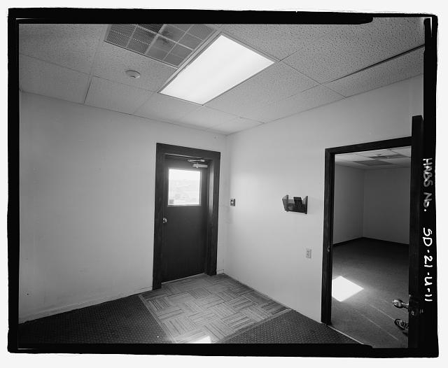 11. Interior view of entry area, showing closed exterior...