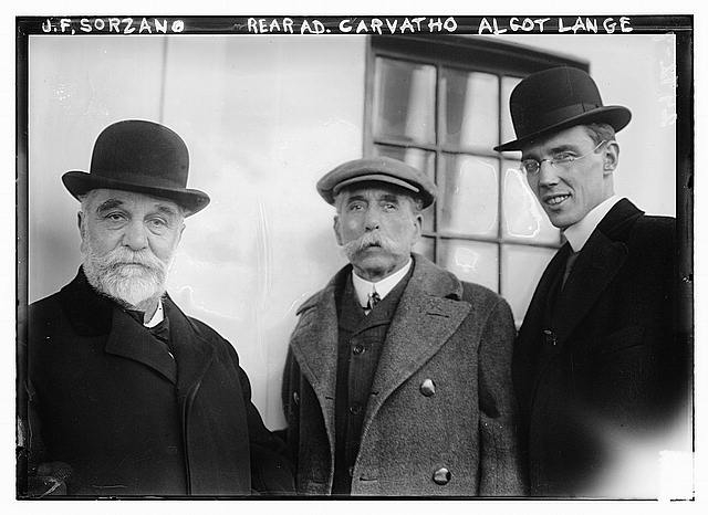 J.F. Sorzano; Rear Adm. Carvatho [i.e., Rear Admiral Jose...