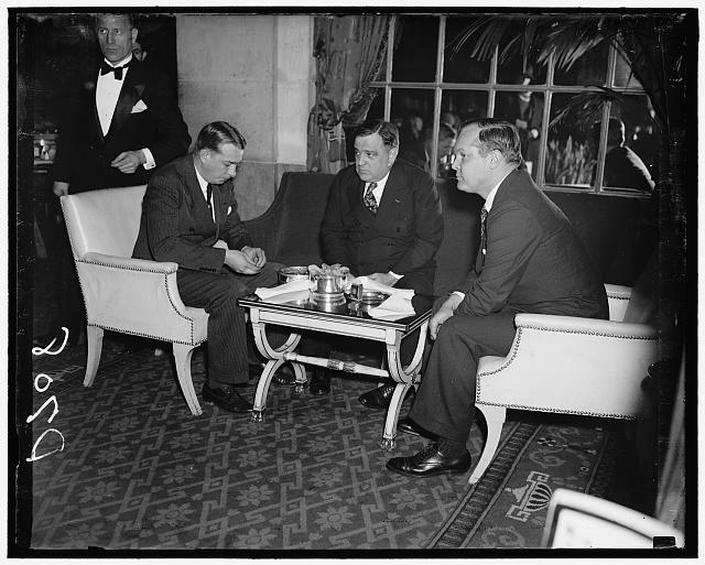 Mayor LaGuardia relaxing. Washington D.C. In the Cocktail...