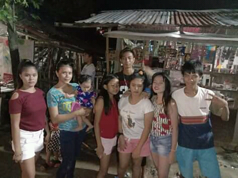 Silario family at Cabugao, Sur, Pavia, Iloilo, Philippines Celebrating New Year's Eve Together.