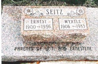 Grave of Ernest and Myrtle Seitz