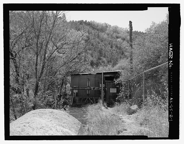 View of Irving intake system showing shed and a portion...