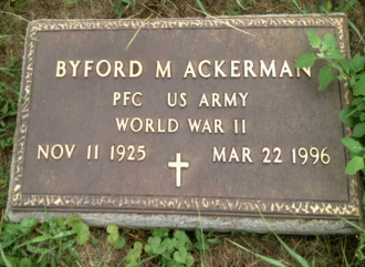Byford M Ackerman Gravesite