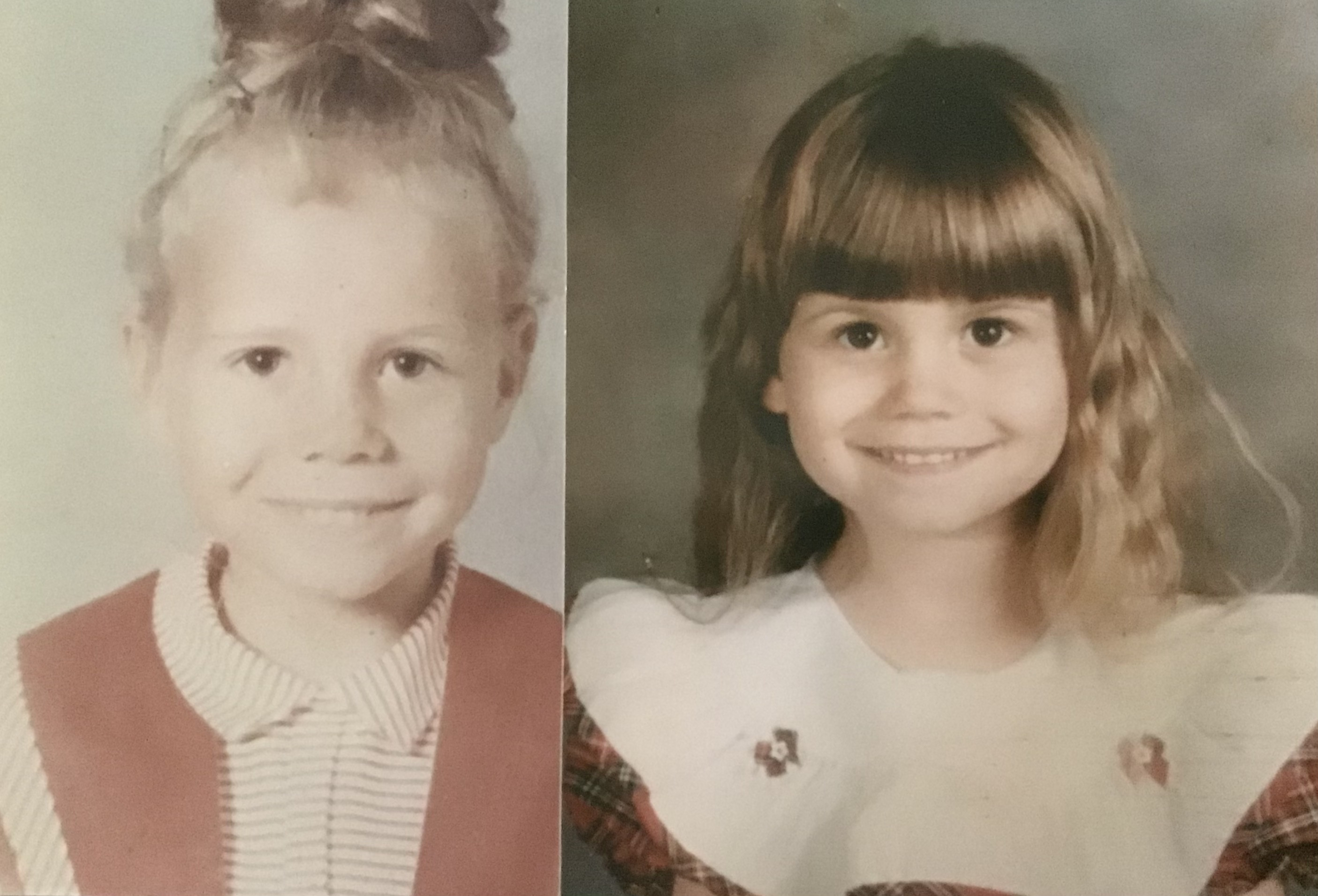 Me (Dayle) at age 6 (1965) and my daughter Talena at age 6