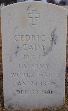 Cedric S. Cady Gravesite