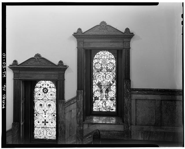 10. Interior,windows along staircase - J. B. Watkins Land...