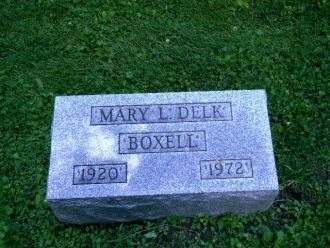Mary (Delk) Boxell gravesite