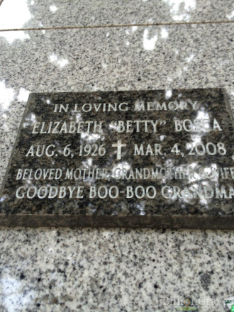 Elizabeth B Bosca Gravesite