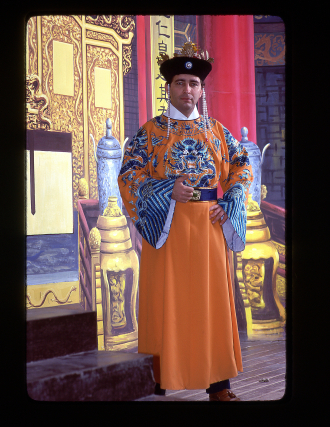 Stewart in a Chinese Costume.