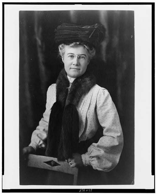 [Mattie Edwards Hewitt, half-length portrait, standing,...