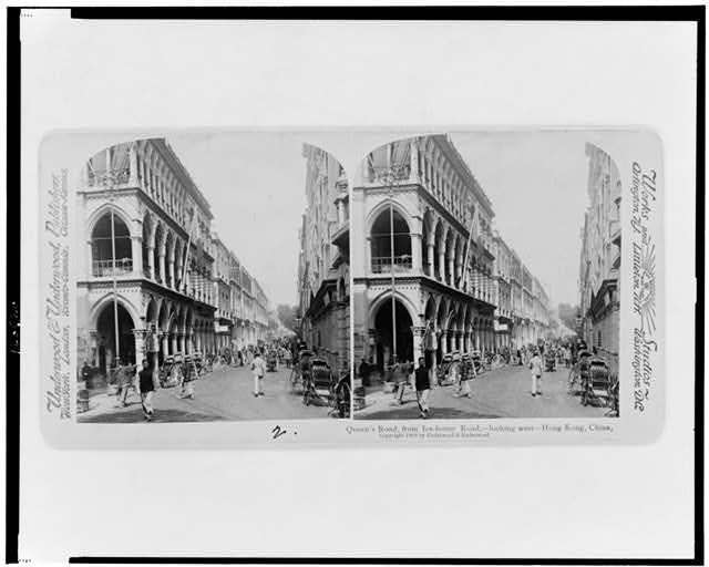 Queen's Road from Ice-house Road, - looking west - Hong...