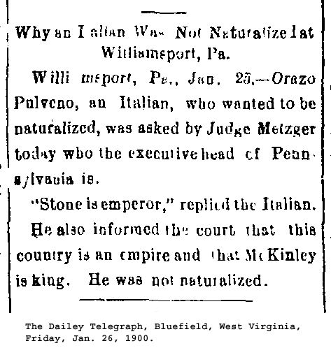 Why An Alien Was Not Naturalized