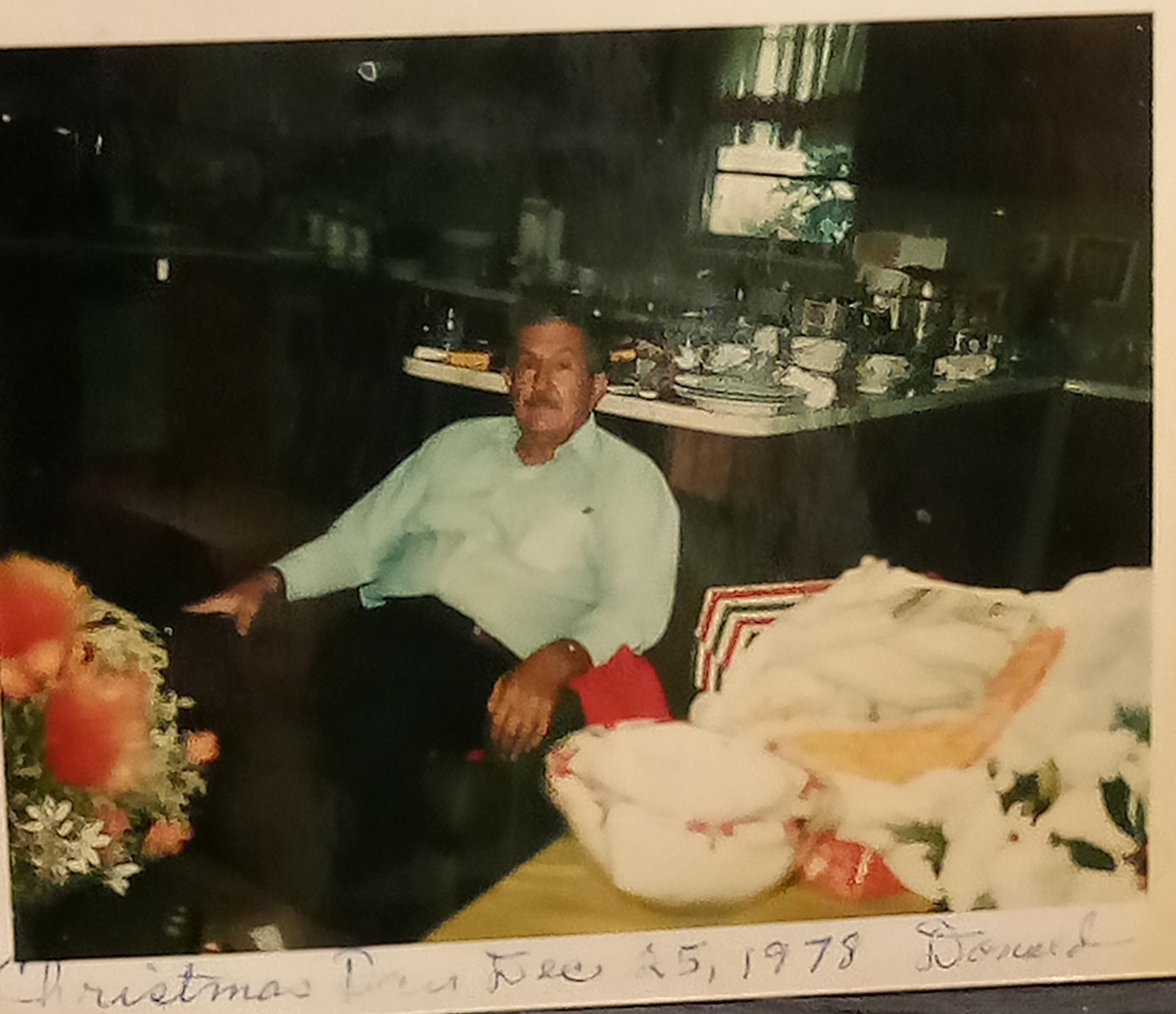 Grandpa on Christmas morning 1978