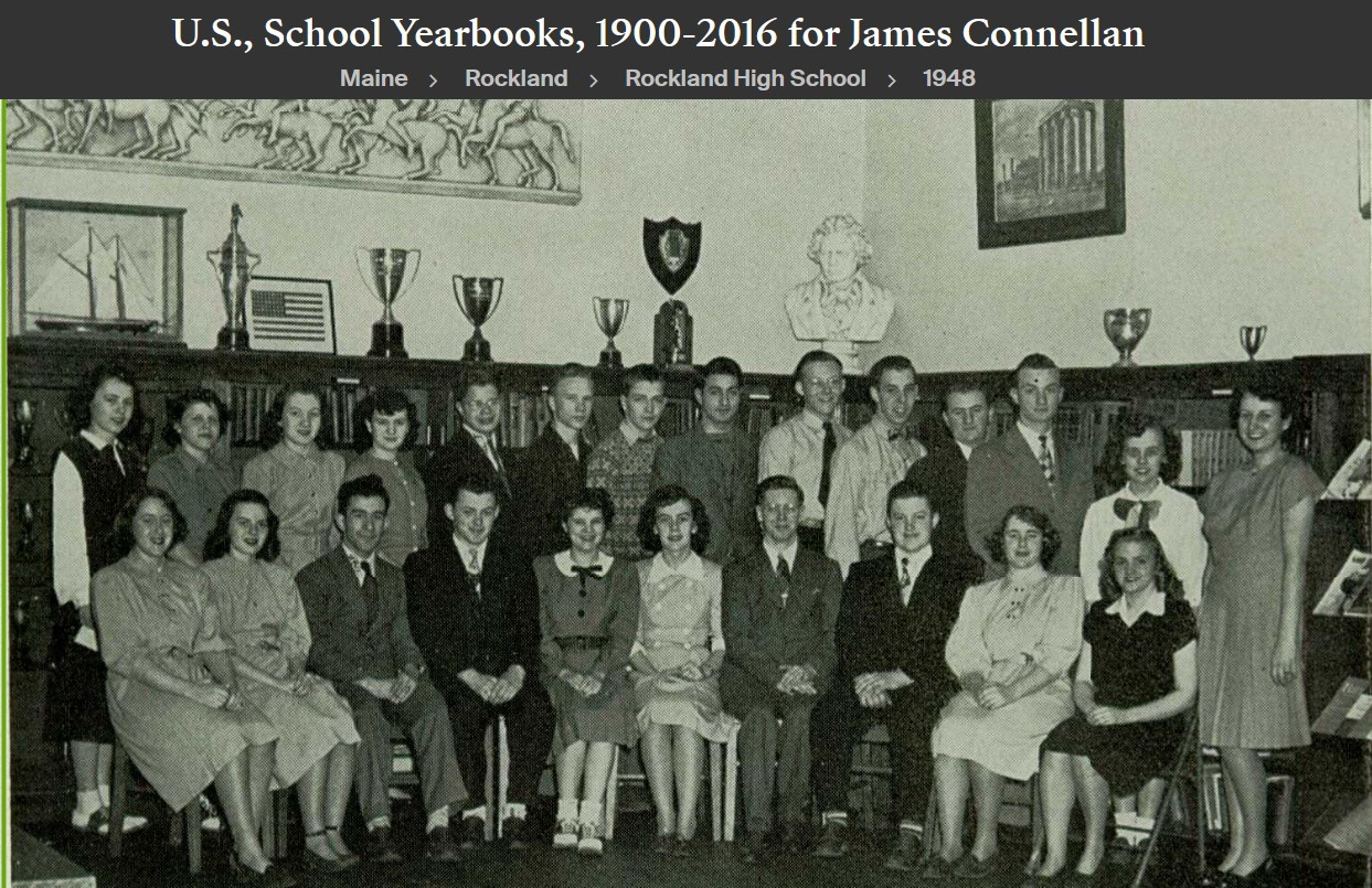 James Mcdevitt "Jimmy" Connellan--U.S., School Yearbooks, 1900-2016(1948)National Honor Society -a