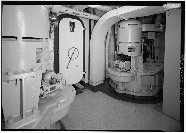 INTERIOR VIEW OF WINDLASS ROOM, MAIN DECK, ANCHOR...