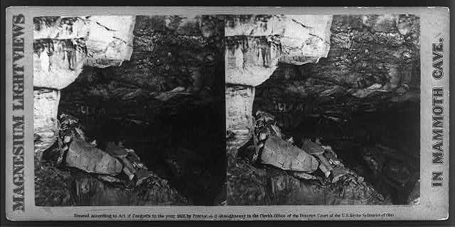 Mammoth Cave, Edmondson Co., Ky.: View from the "Bridge...