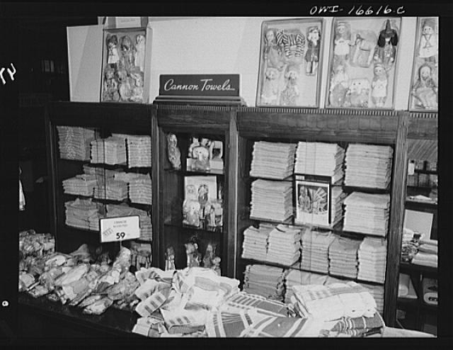 Detroit, Michigan. Towel department in the Crowley-Milner...