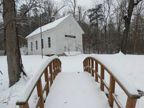 Winona Church & School in snow!