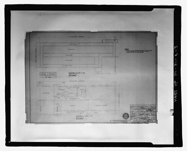 3. Drawing No. 3. Basement removal plan. - Ellsworth Air...