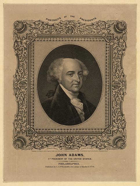 John Adams, 2nd President of the United States / on stone...