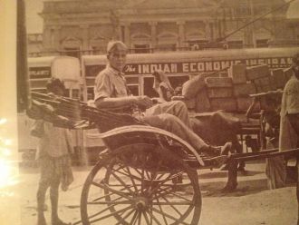 Emerson Schreyer In rickshaw