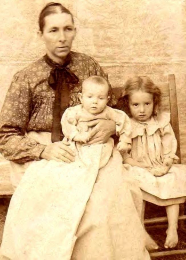 Mary Eliza ELLINGTON Smedley And 2 Of Her Babies