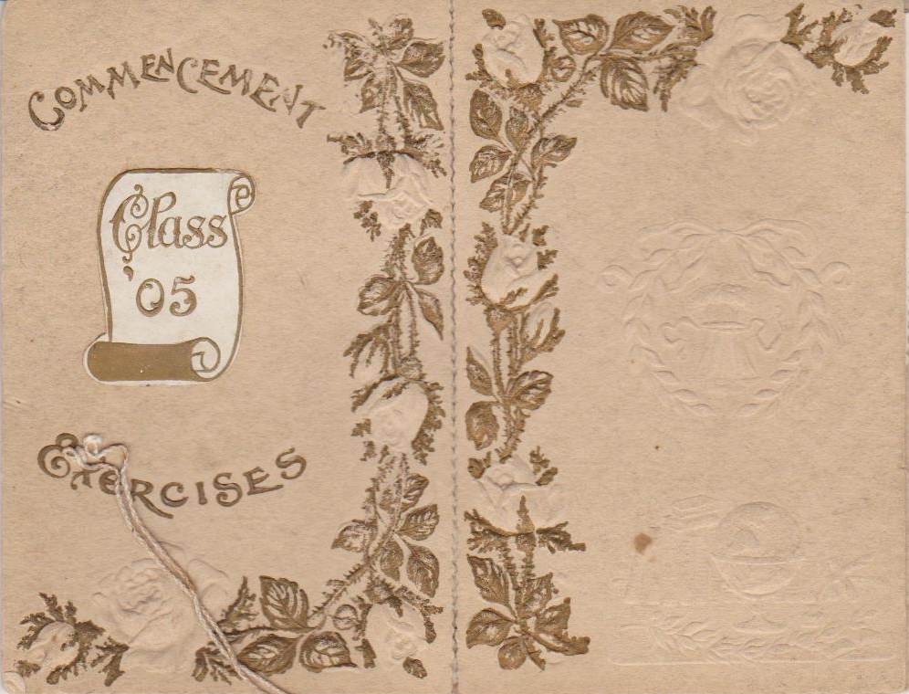 1905 Commencement Exercises Cover