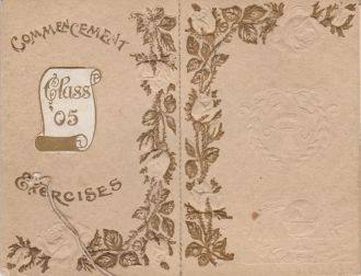 1905 Commencement Exercises Cover