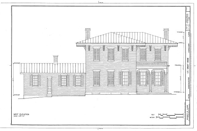 West Elevation - U.S. Grant House, Bouthillier & Fourth...
