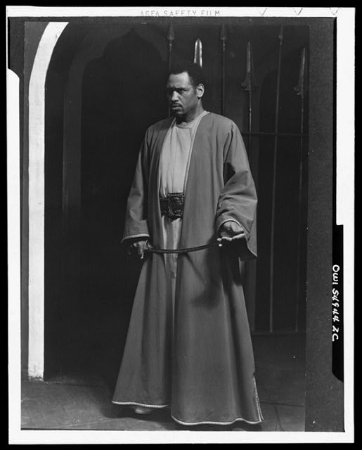 [Scene from "Othello" with Paul Robeson as Othello,...