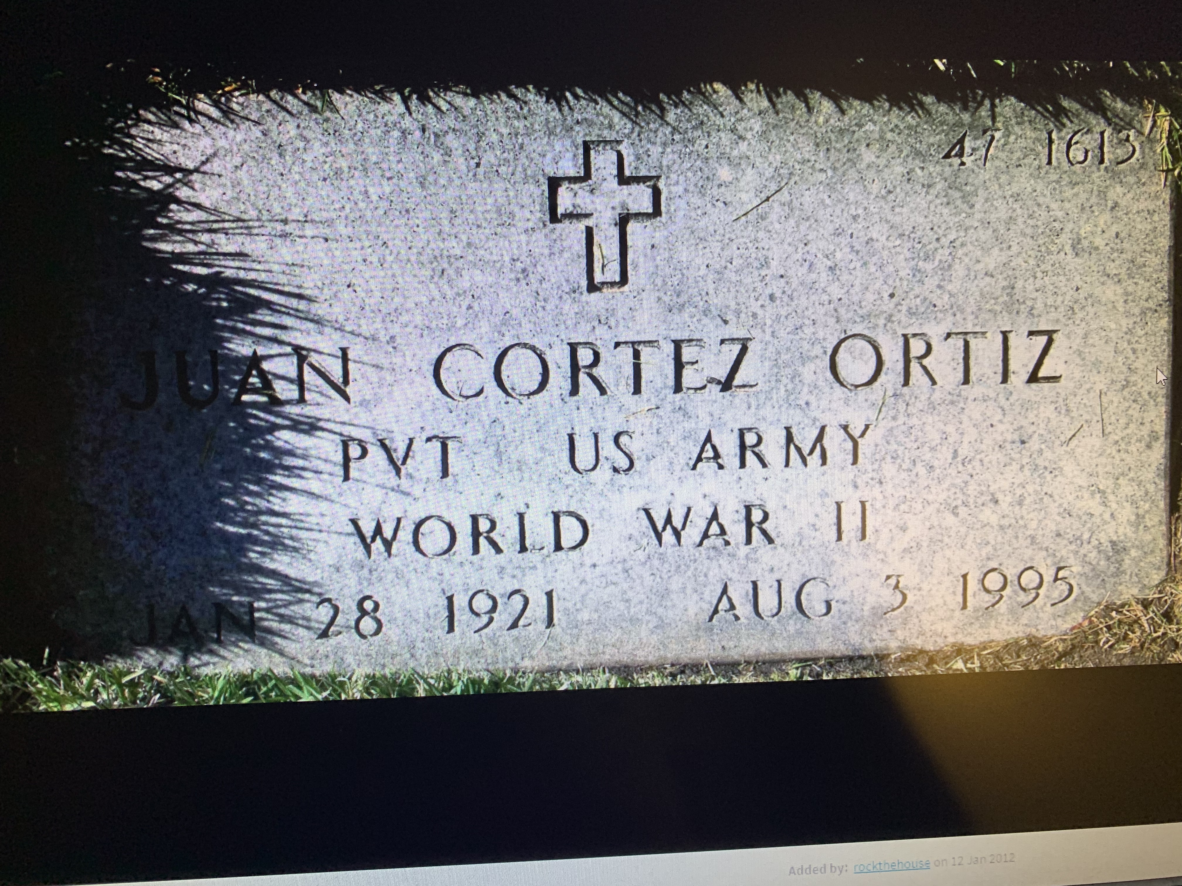 Juan Cortez Ortiz Gravesite