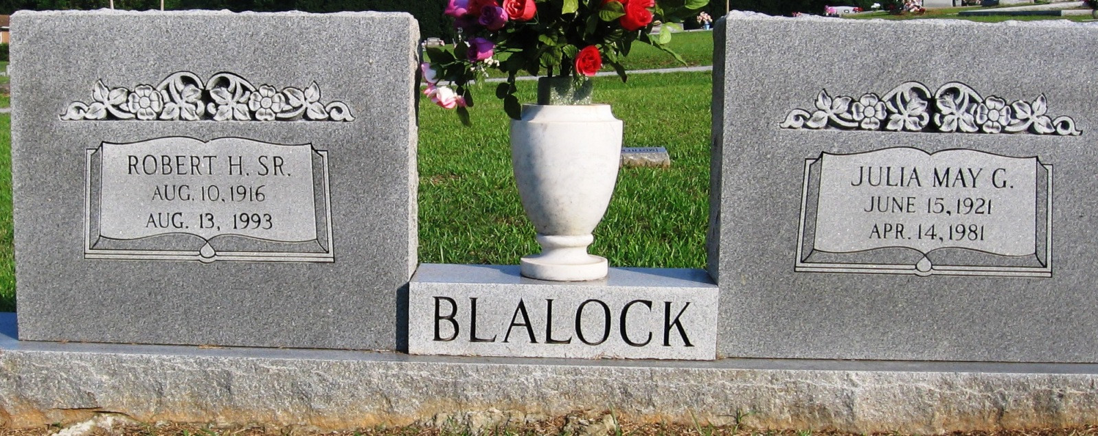 Robert and Julia Blalock Gravesite