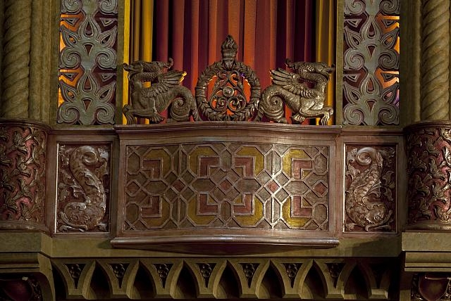 Architectural detail, interior, Alabama Theatre,...