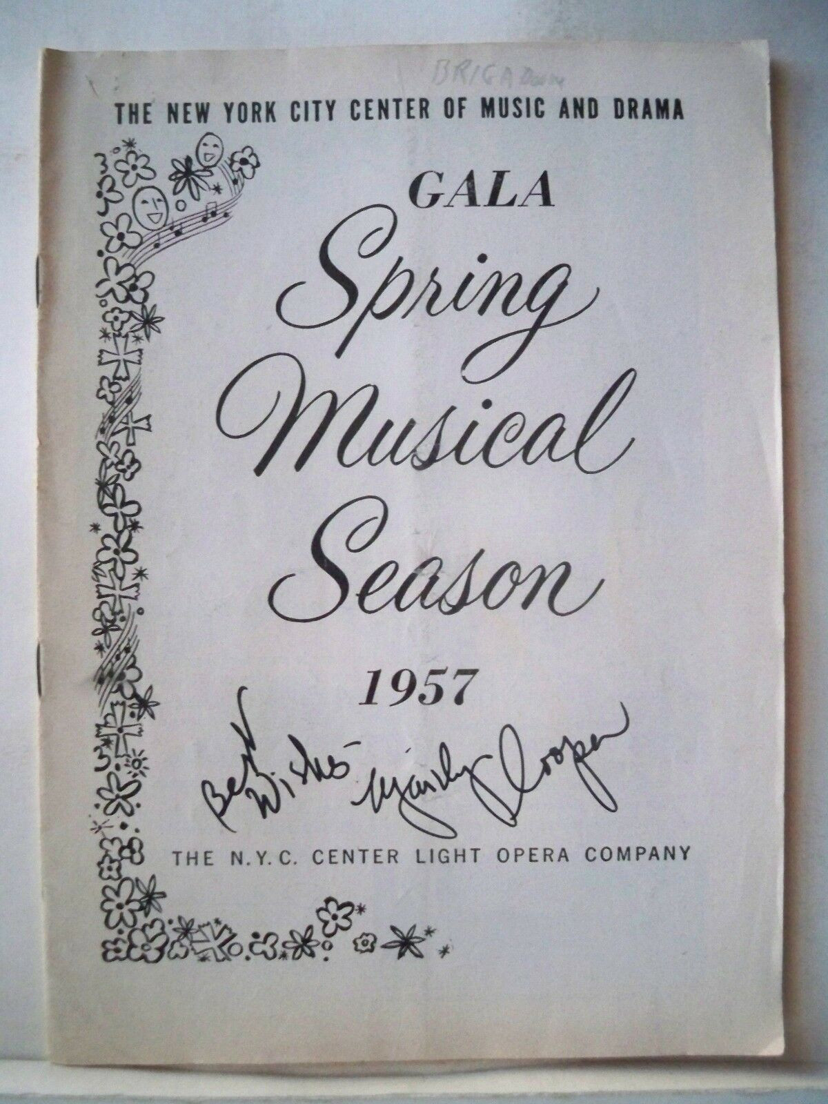1957 SPRING MUSICAL SEASON.