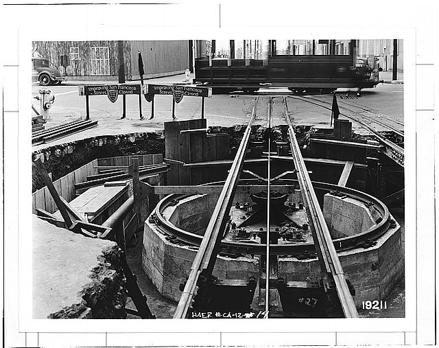 14. TURNTABLE PIT: Photocopy of December 1940 photograph...