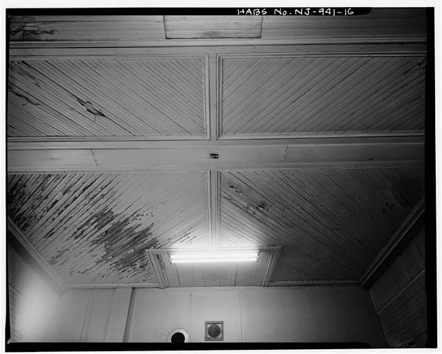 16. INTERIOR, CEILING DETAIL, LOOKING SOUTHWEST - Fanwood...