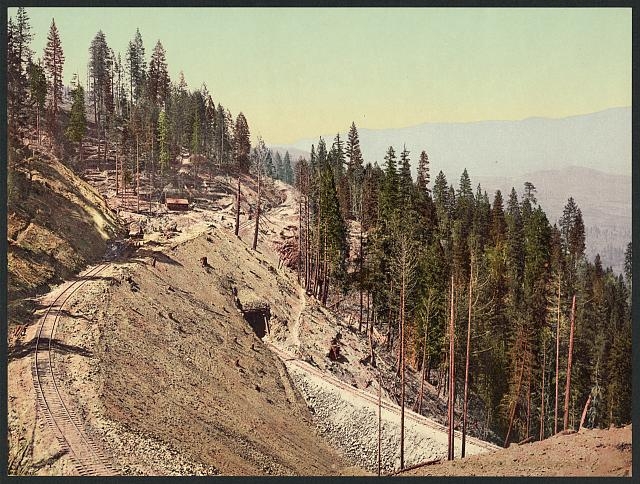 Loop and tunnels, Siskiyou Mountains, California