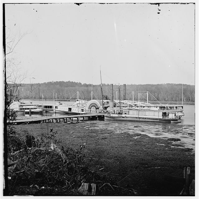 Appomattox River, Virginia. Medical supply boat CONNECTICUT