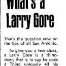 Larry Gore had a newspaper column.